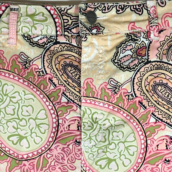 Croft & Barrow Stretch Women's 12 Multicolor Paisley Skorts - Picture 2 of 11